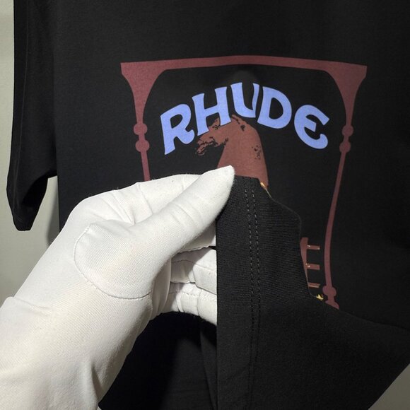 Rhude Cadre Vintage Black T-Shirt - Picture 5 of 6